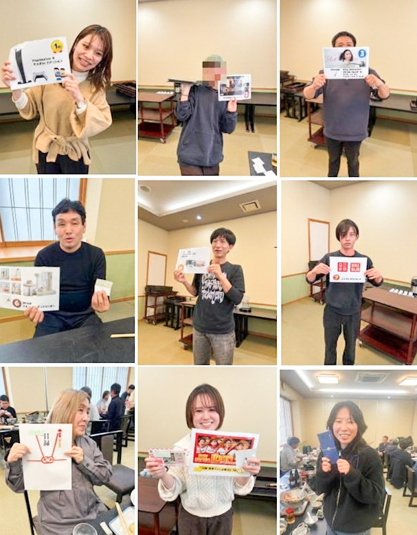 ビンゴ景品GETした人たち