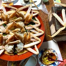くろだ屋さんの焼きガニ